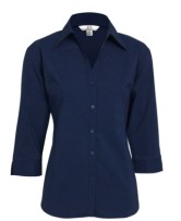 Women's Retrieval Metro 3/4 Sleeve Shirt - Navy  | RM-LB7300 LHB E-1444 